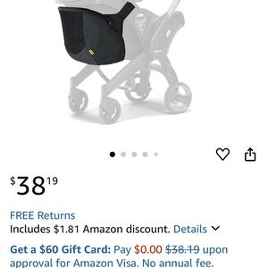 Black Stroller Organizer